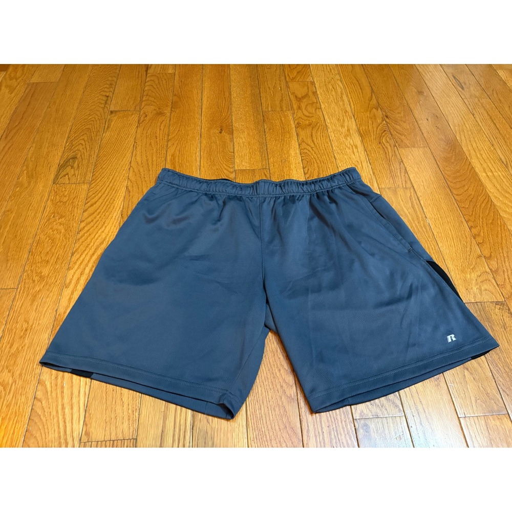 Russell Athletic Dri-Power 360 Gray Mesh Shorts Mens XL 40-42 Gym Running